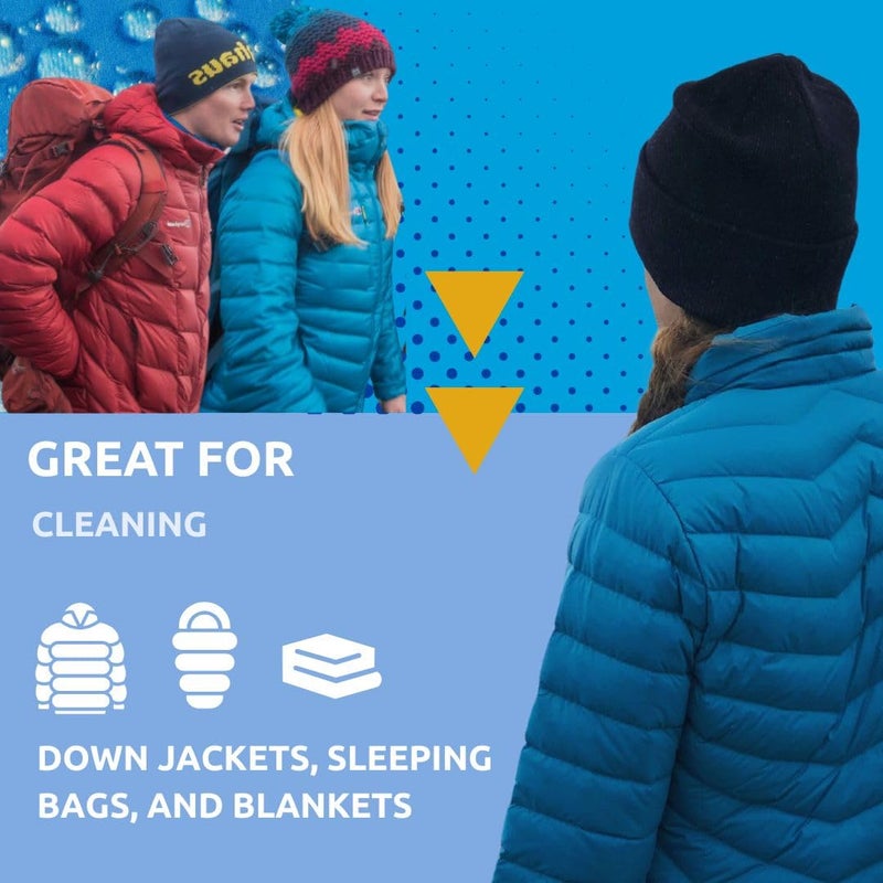 Nikwax Down Wash, 1L, Detergent for down jackets and sleeping bags, outdoor apparel, clean, care, protect - Image 2